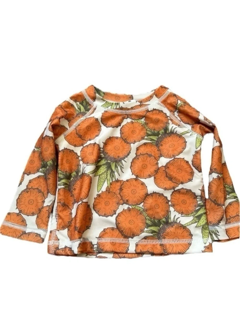 Kate Quinn Pineapples Long Sleeve Rashguard Top